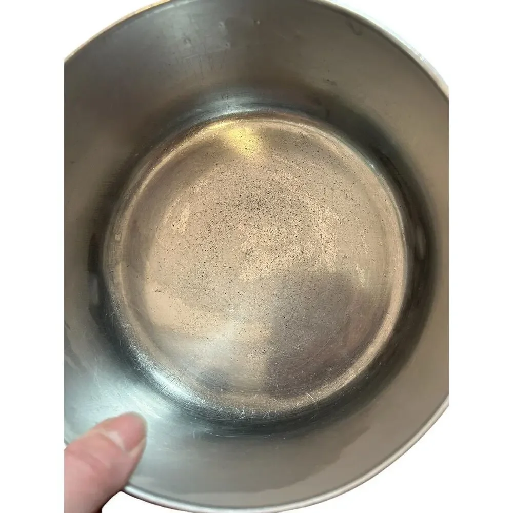 Vintage 1801 Revere Ware Copper Bottom 2 Quart Saucepan with Lid